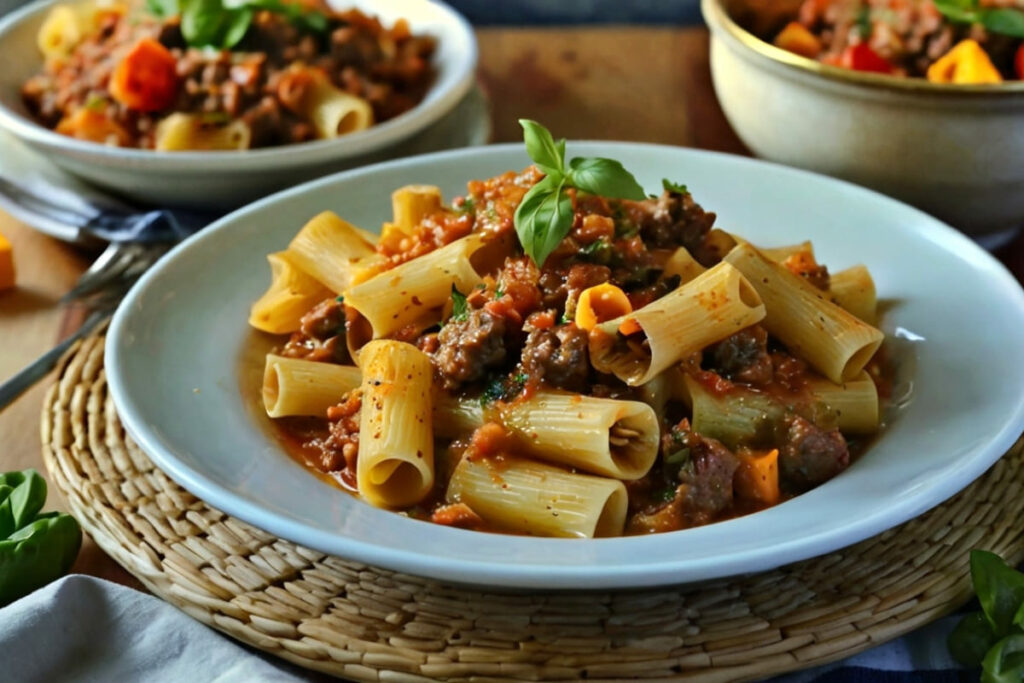 receita de macarrao com carne moida