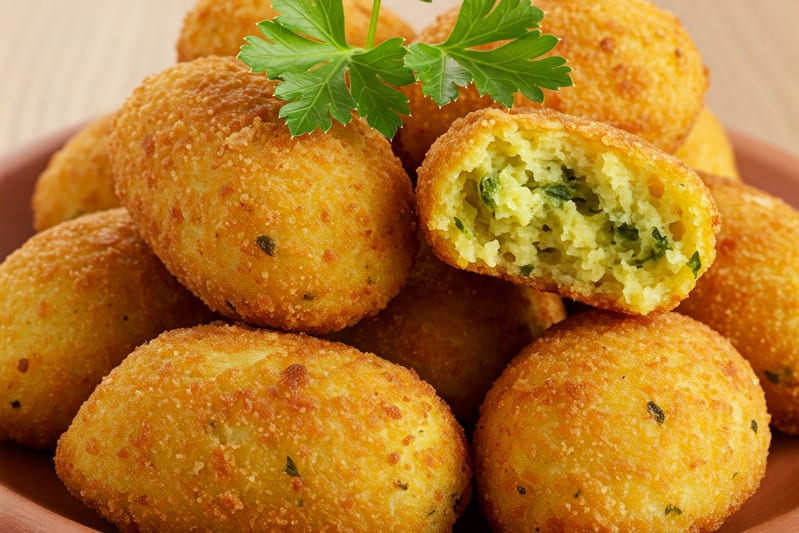 Bolinho de Milho Verde Frito: Receita Irresistível Feita no Liquidificador 1 receita bolinho de milho verde